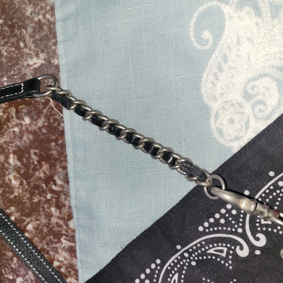 Harley-Davidson Black Crossbody Bag with Silver Chain - Picture 7 of 12